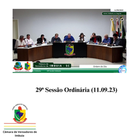 29ª Sessão Ordinária (11.09.23)
