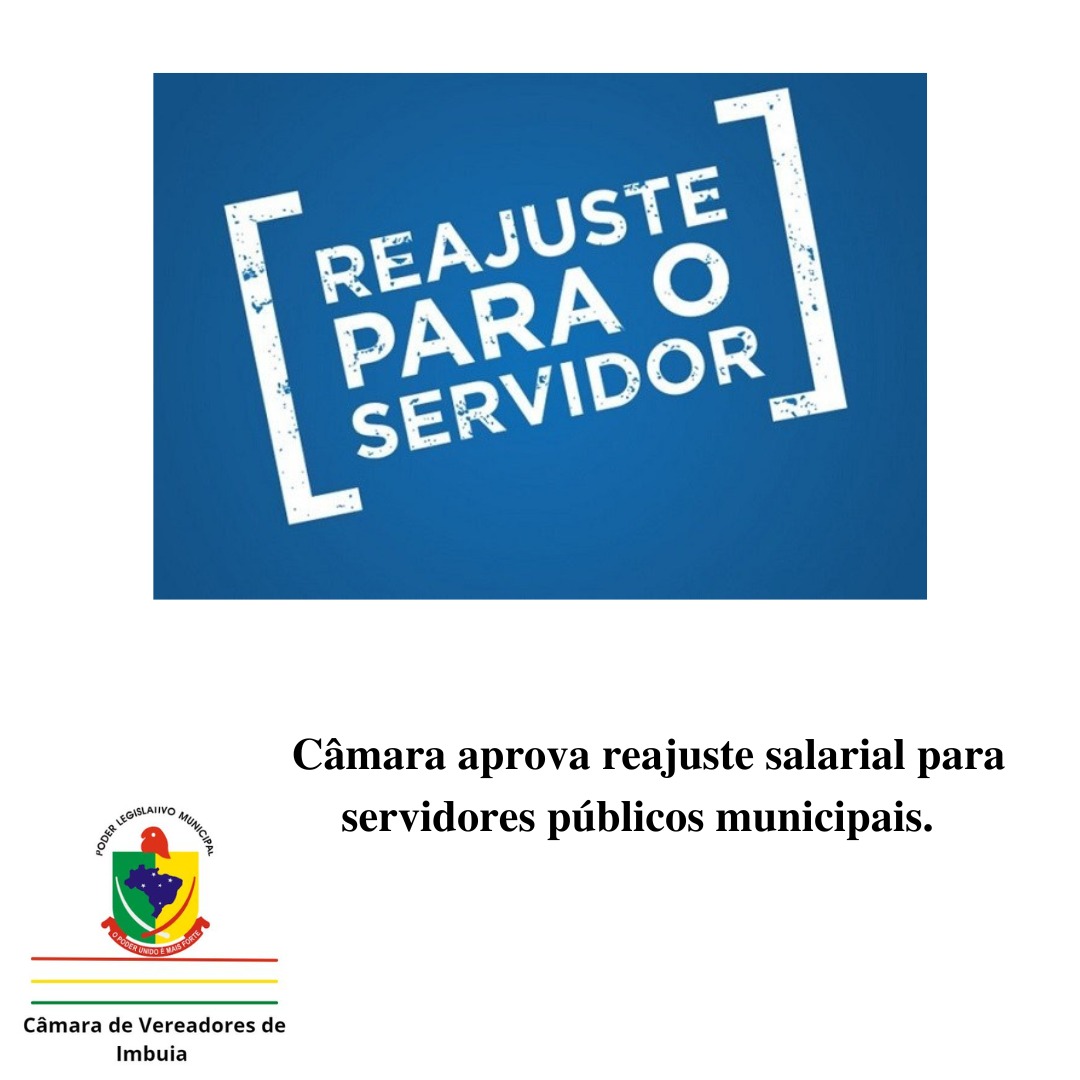 Câmara aprova reajuste salarial para servidores públicos municipais